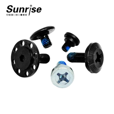 Nhôm 304 Đầu phẳng màu xanh Vít vai Torx