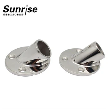 Thép không gỉ 45 độ ống tròn ống ghế chứa cơ sở mặt bích