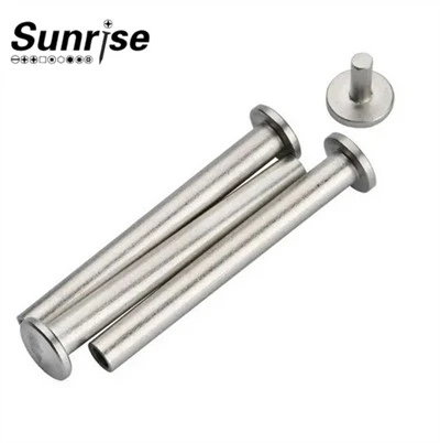 Đinh tán bán rỗng hình ống đầu phẳng bằng thép không gỉ